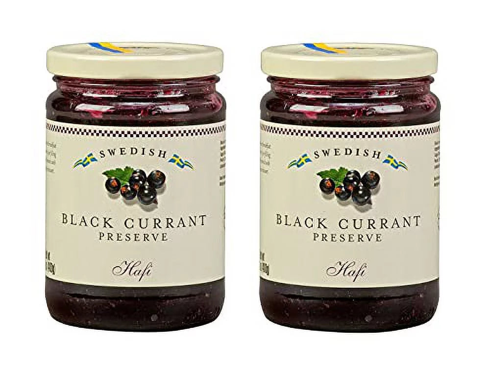 Hafi Black Currant Preserve - 14.1 Oz Per Jar - 2 Pack