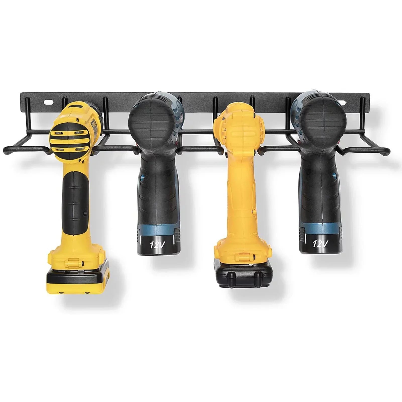1-Layer 4-Slot Tool Shelf Tool Organizer Power Tool Storage Organizer Rack Wall Mount Tool Holder For Cordless Drill And Power Tools Storage Hanger Garage Storage & Organization For Electric