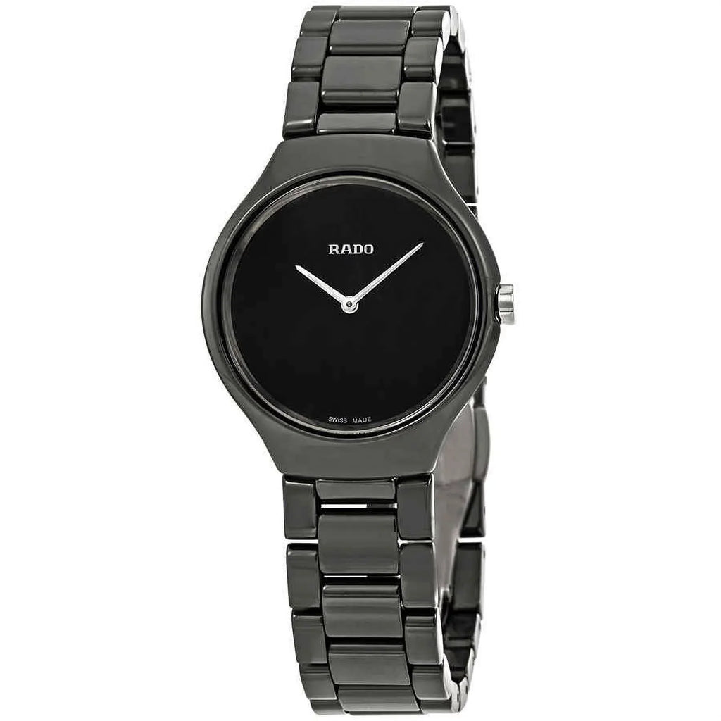 Rado True Thinline Black Dial Ladies Watch R27742192