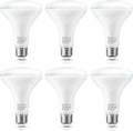 YANSUN Full Spectrum Light Bulb, 8W BR30 Premium Bulb 65W Equivalent Bright Happy LED Bulb Boosts Energy Mood & Functionality Supports Circadian Rhythm Comfortable Daylight 5000K Dimmable, 6 Pack