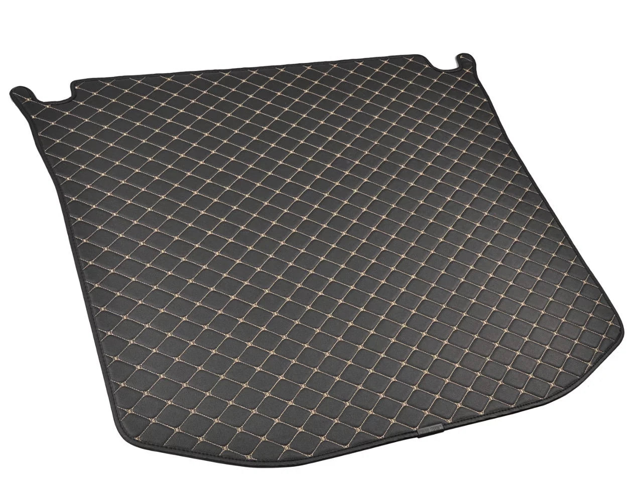 Motor Trend Leatherette Trunk Custom Fit Mat Cargo Liner - Luxury Padded PU Leather - For Jeep Grand Cherokee 2014 - 2016