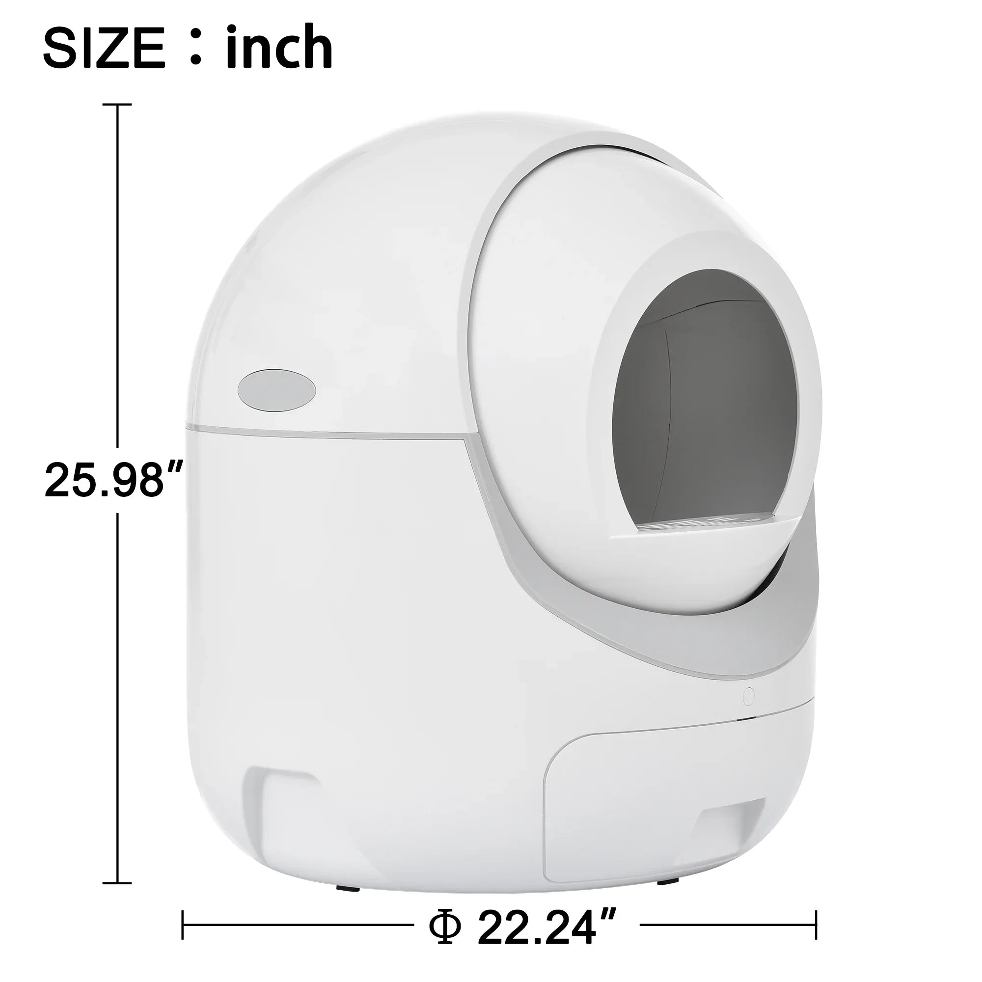Smart Automatic Cat Litter Box, Self Cleaning Litter Box, App Control, Litter Robot Support 5G & 2.4G WiFi for Multiple Cats