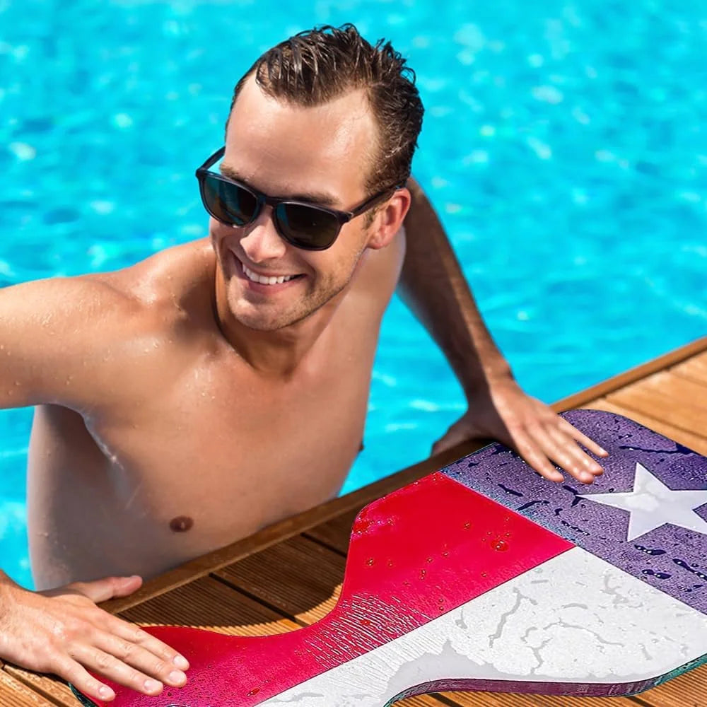 VOS Phoenix Graphic Printed Saddle Effusion Liquid Floats for Adults and Kids - (Lone Star, 2 Pack) |UV Resistant & Ultra Buoyant, Comfortable Floating Seats for Pool, Beaches, Lakes, Liquid Parks