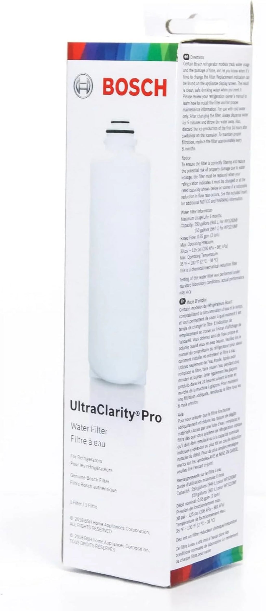 Bosch UltraClarity Pro Fluid Filter, BORPLFTR50,BORPLFTR55, RA450022, REPLFLTR55 Replacement/Compatible Pack of 4