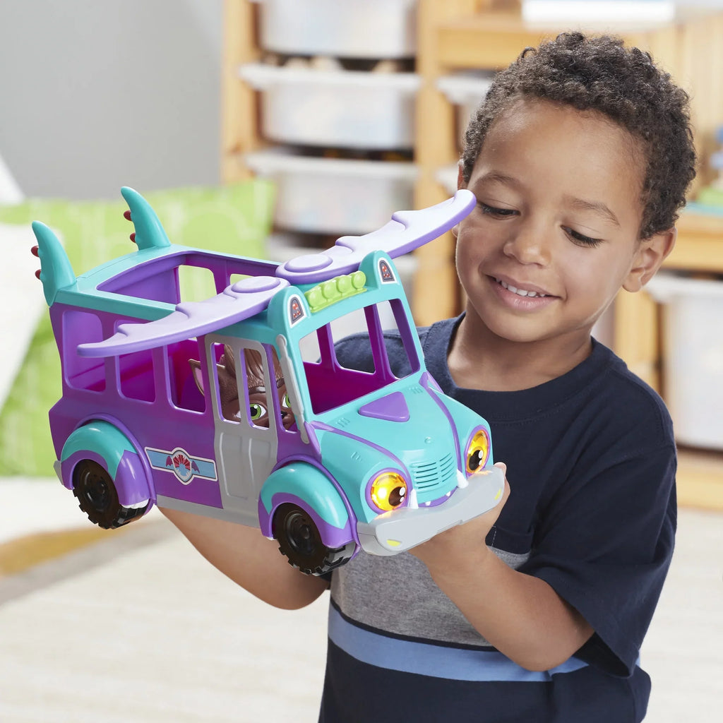 Netflix Super Monsters GrrBus Monster Bus Toy with Lights, Sounds, and Music Ages 3 and Up