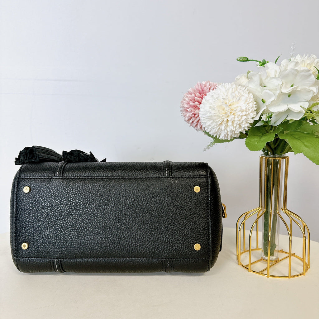 Tory Burch 141955 THEA SMALL WEB SATCHEL IN BLACK