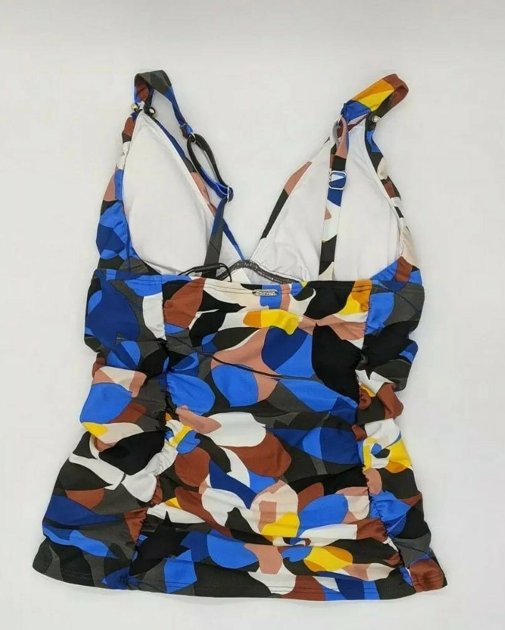 Calvin Klein NECTAR MULTI STAINED GLASS FLORAL SHIMMER Tankini Top, US X-Small