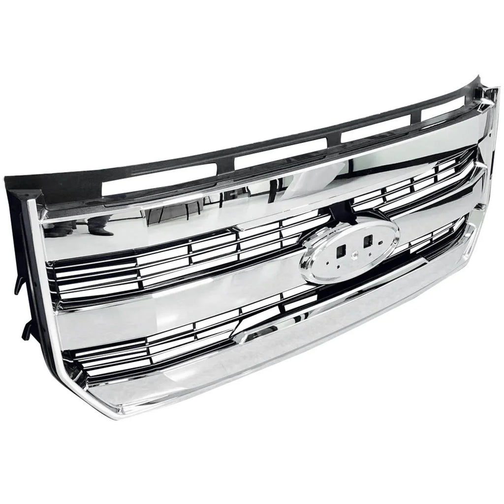 Teledu For 15-17 F-150 Front Bumper Radiator Grille Chrome W/o camera FL348200PBS
