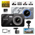 AGPtek 4" Vehicle Video Recorder Night Vision Parking Monitor 1080P Car Dashboard DVR Camera G-Sensor Dash Camera