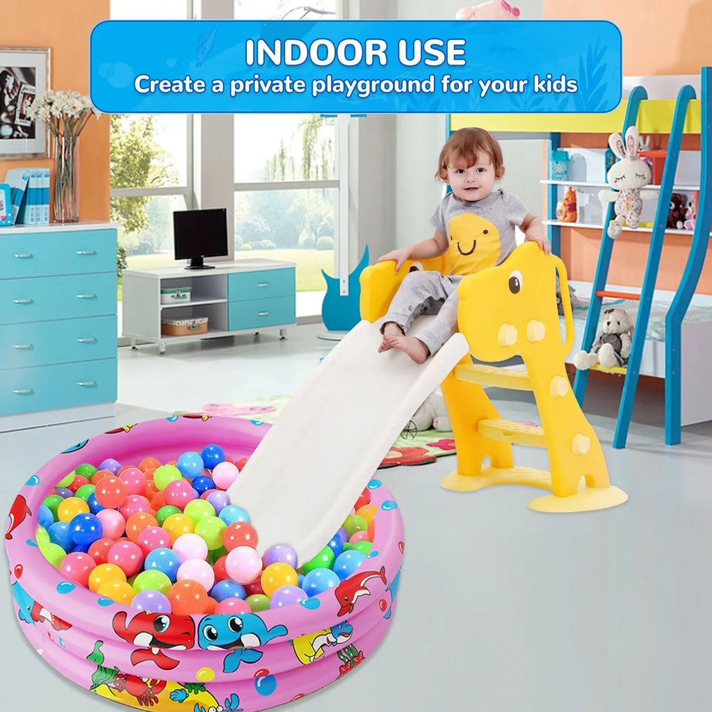 Round Inflatable Baby Swimming Pools, 47"x12" 3 Ring Portable inflatable Swimming Pool for Kids, Kiddie Paddling Pool Indoor&Outdoor Toddler Liquid Game Play Center for Kids/Girls/Boys,Pink