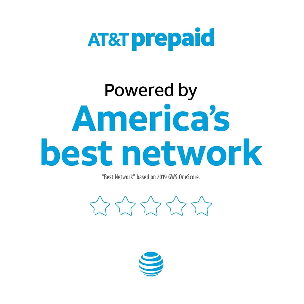 AT&T Prepaid Alcatel TETRA 16GB Prepaid Smartphone, Black