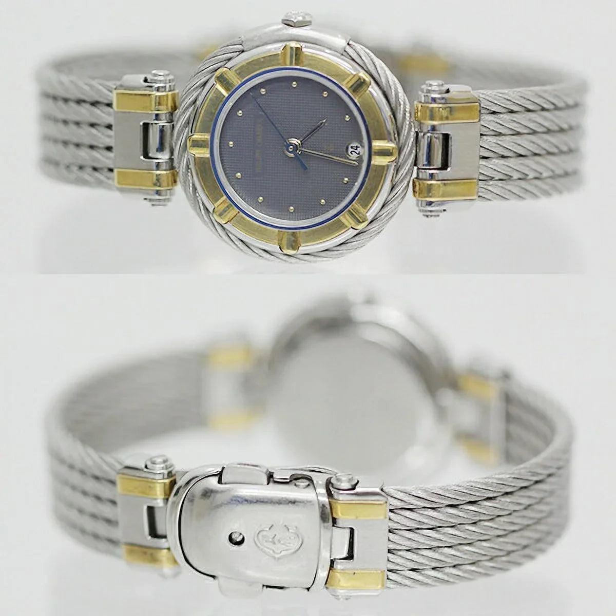Pre-Owned CHARRIOL AC 32.10 gr watch silver gold ladies fashion (Good)