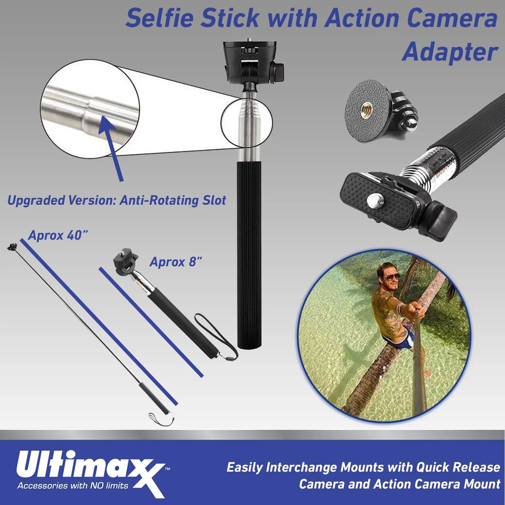 Ultimaxx Advanced Insta360 GO 3 Action Camera Bundle (32GB) - Includes: 1/4” Screw Adapter for Action Cam Mounts, Mini Metal Dolly & More (25pc Bundle)