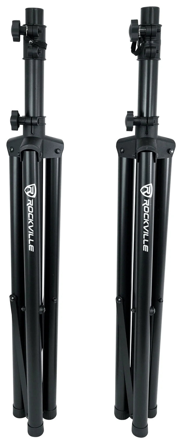 Rockville 2) 15" Battery Powered Speakers+Stands+Mics For Backyard Movie Theater