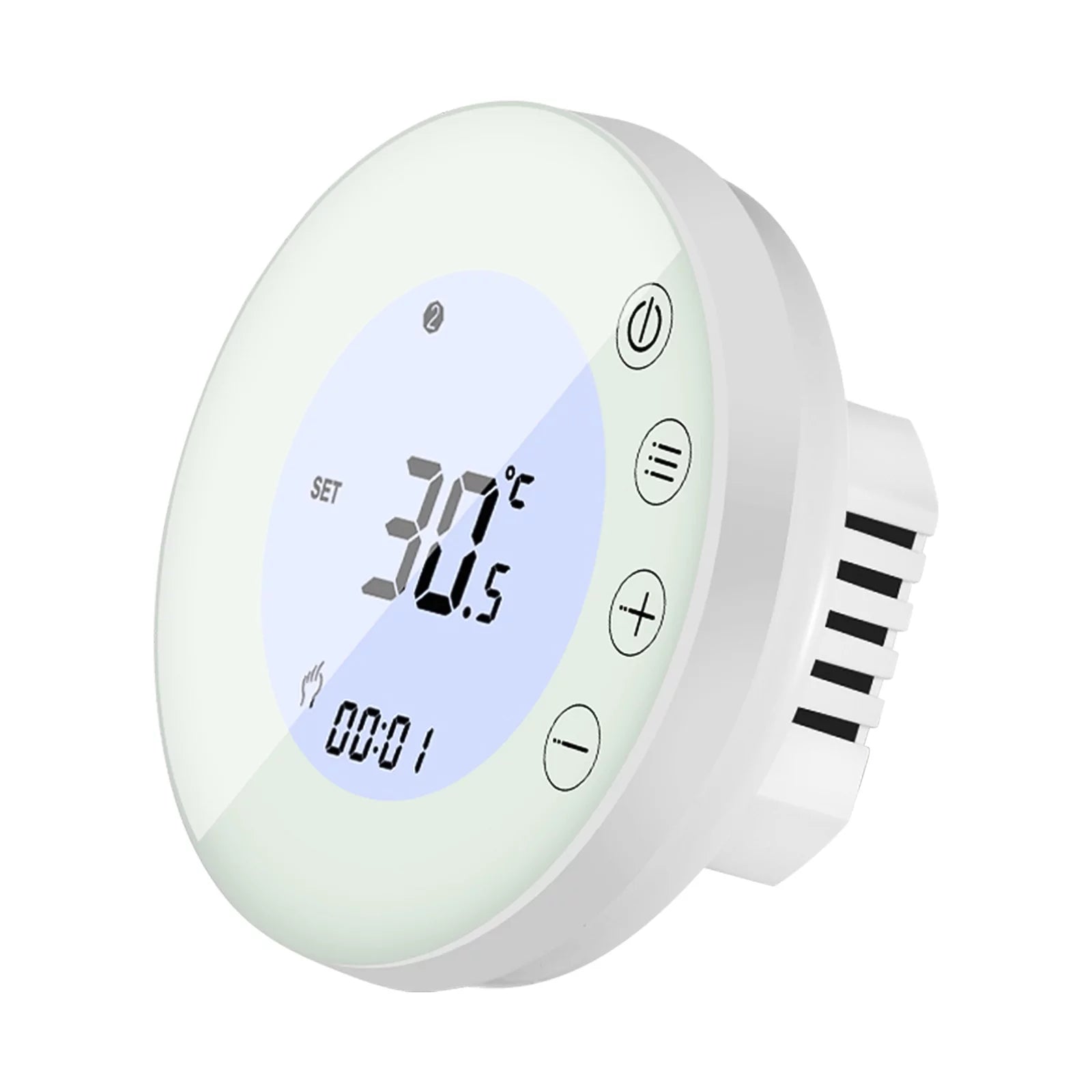 Programmable Smart Digital Room Controller with Round Backlight LCD Display for Home School Office Hotel