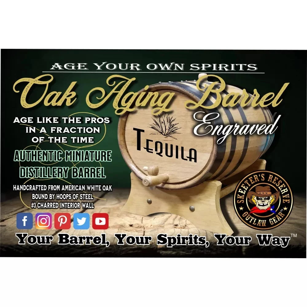Irish Devil (032) - Engraved American Oak Aging Barrel