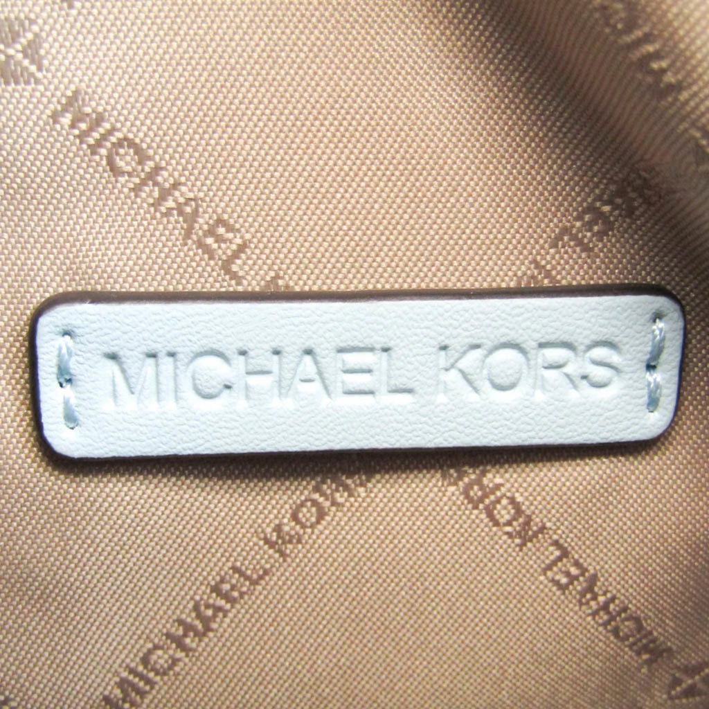 Pre-Owned Michael Kors DOVER 35R3G4DC5L Women's Leather Shoulder Bag Light Blue (Good)