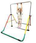 NEW Iron Bar Kids Jungle Gym with Height Adjustable Feature Foldable Jungle Gym for Beginners Horizontal Kip Bar Multicolor