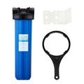 20 Inch Big Blue Liquid Filter Housing 1" Outlet/Inlet with Wrench & Bracket -4.5" x 20"