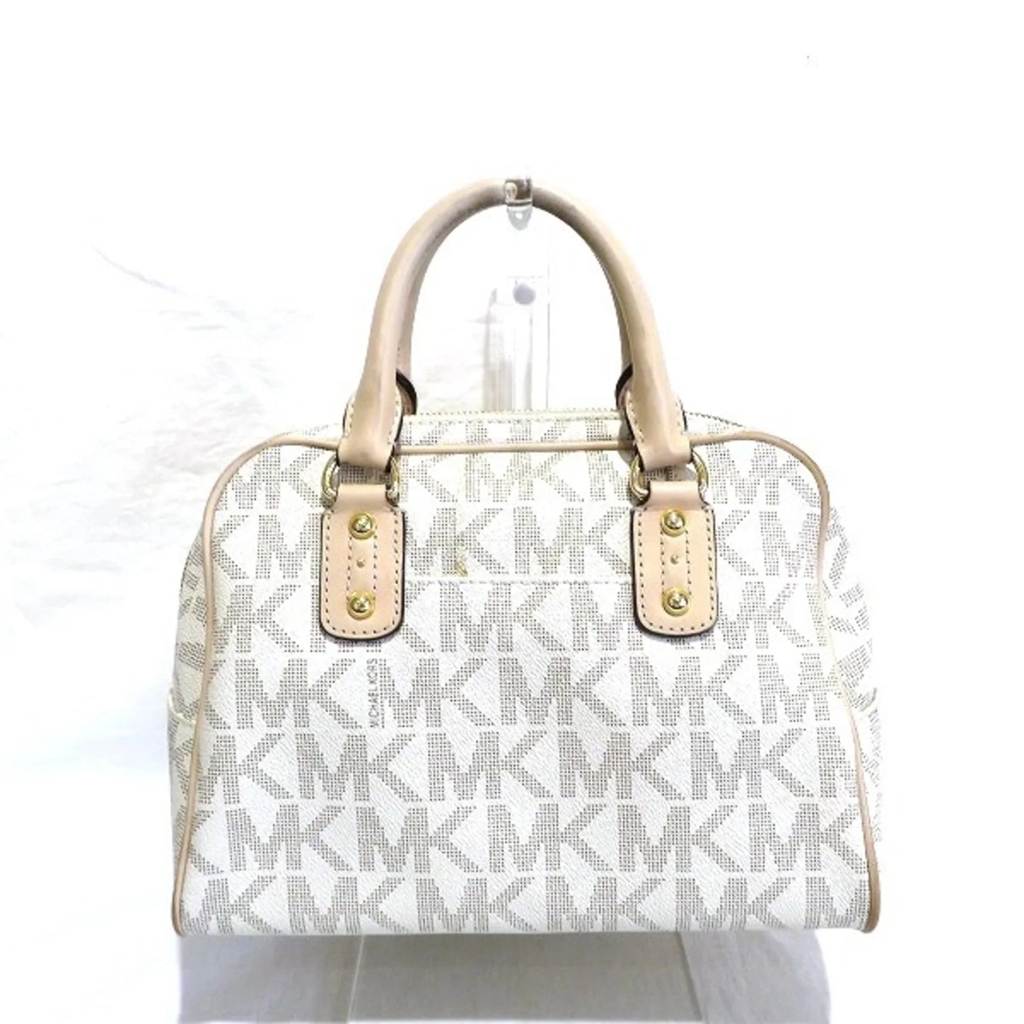 Pre-Owned Michael Kors MK Signature Small Satchel 2WAY Bag Shoulder Boston Women (Good)