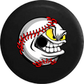 2018 2019 Wrangler JL Backup Camera Cartoon Angry Baseball Softball Spare Tire Cover for Jeep RV 32 Inch