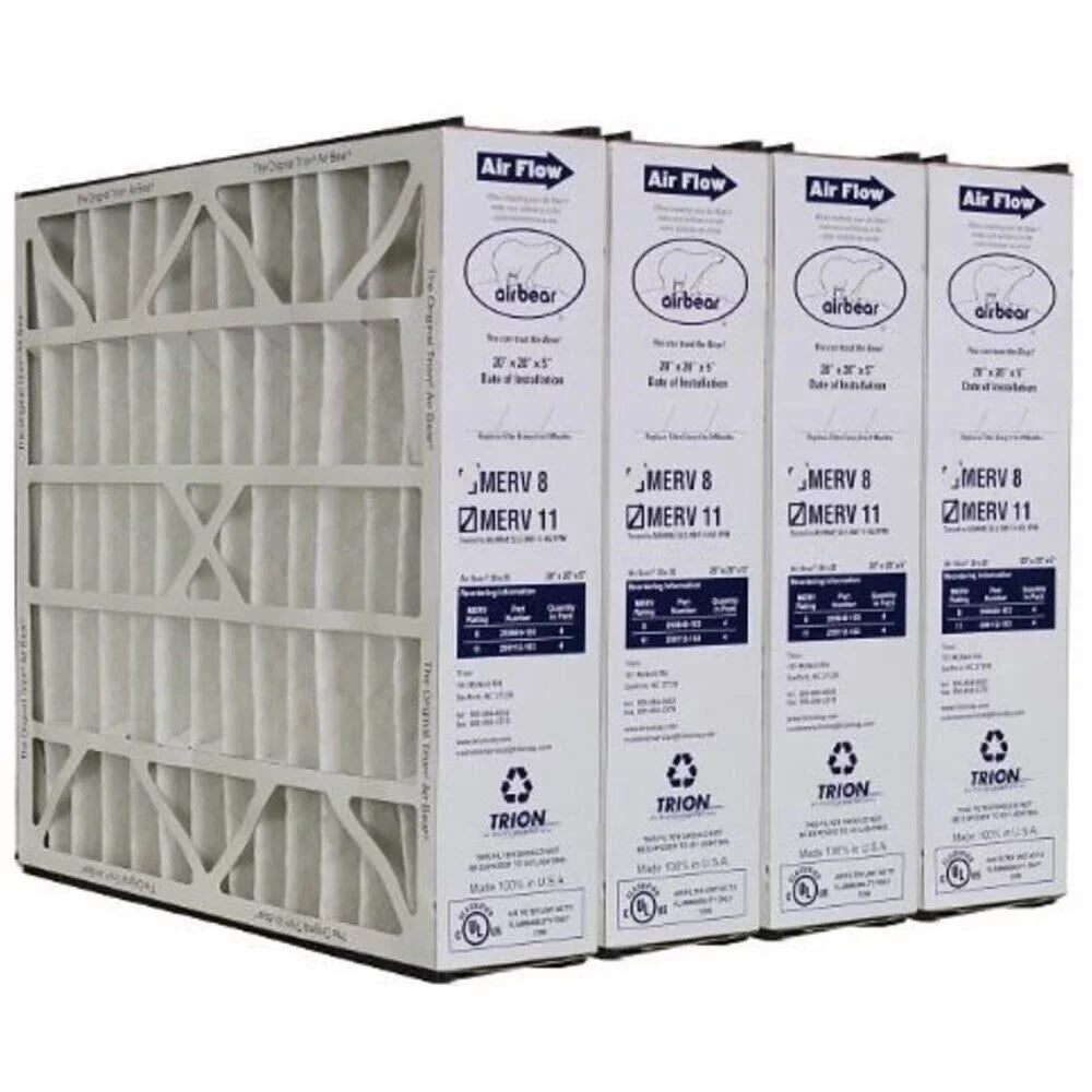 Open Box Trion Air Bear 20 x 20 x 5 Inch MERV 11 Air Purifier Filter (4 Pack)