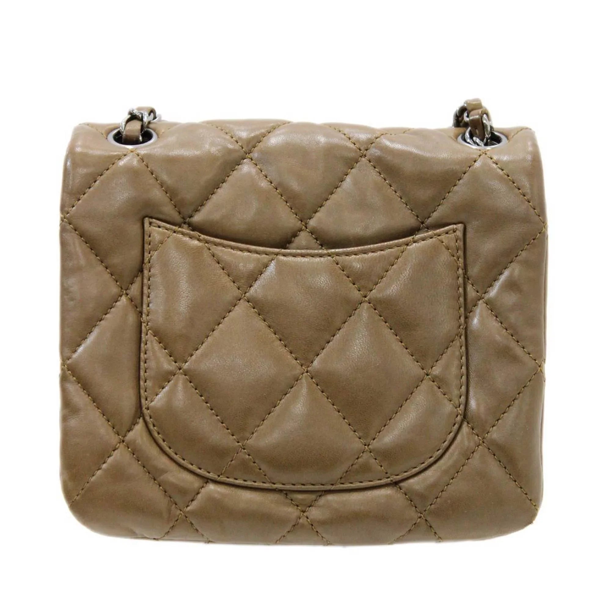 Pre-Owned CHANEL Chanel chain shoulder bag matelasse dark brown 15357745 (Good)