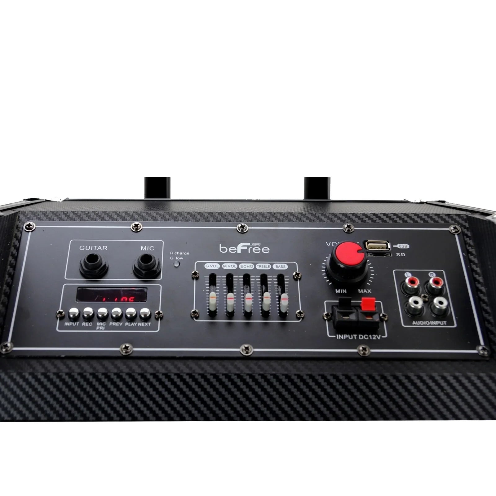 beFree Sound 10" Easy Transport Pro Bluetooth PA Speaker w/ Microphone