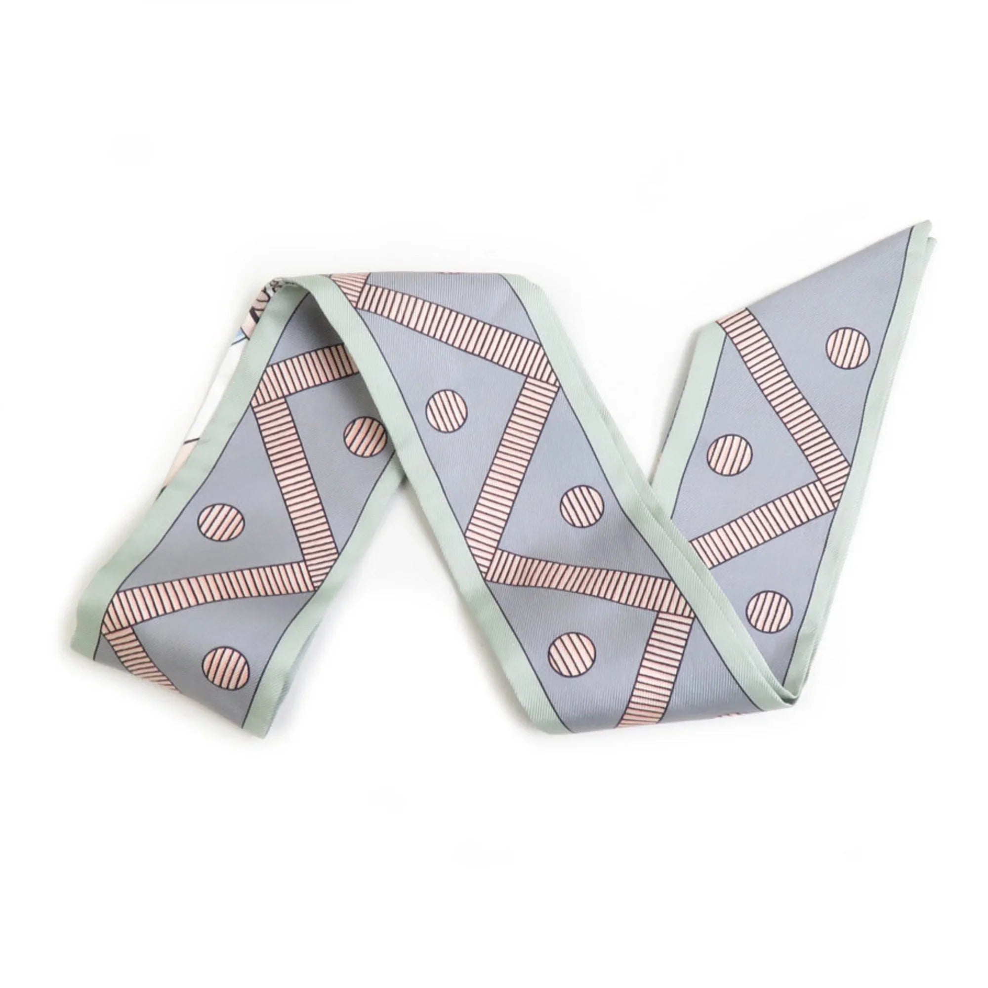 Pre-Owned Hermes HERMES Scarf Muffler Twilly Silk Multicolor Women's e58492f (Good)