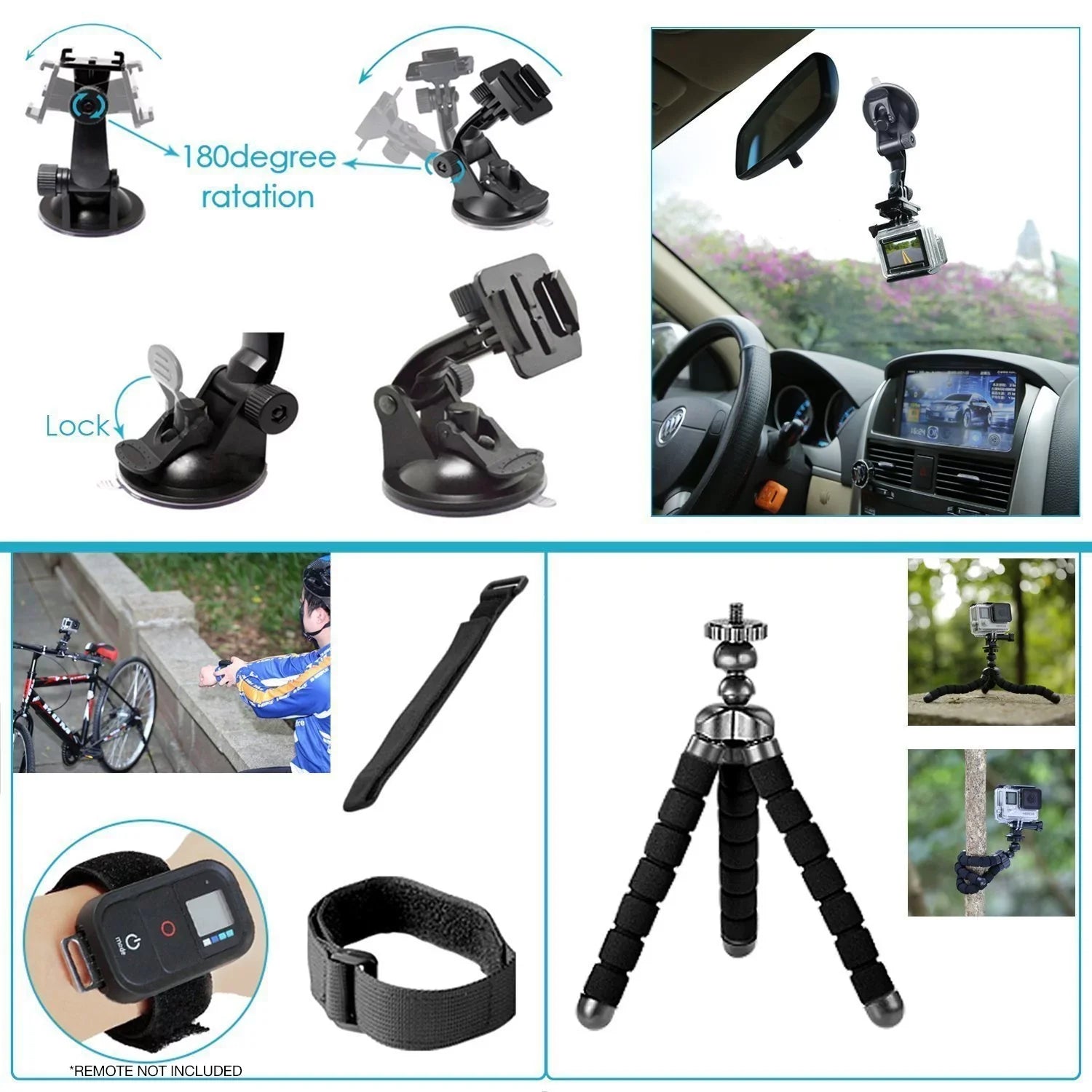Restored GoPro HERO8 Black Digital Action Camera - Liquid Touch Monitor 4K UHD Video, 12MP Photos, Live Streaming, Stabilization - with 50 Piece Accessory Kit - All You Need Bundle (Refurbished)
