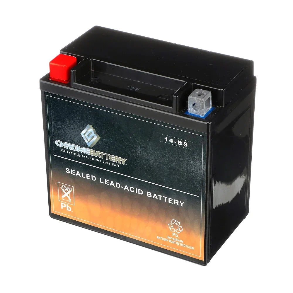 Chrome Battery Ytx14-Bs Motorcycle Battery for Suzuki 1000Cc Dl1000 V-Strom, Adventure, 2009