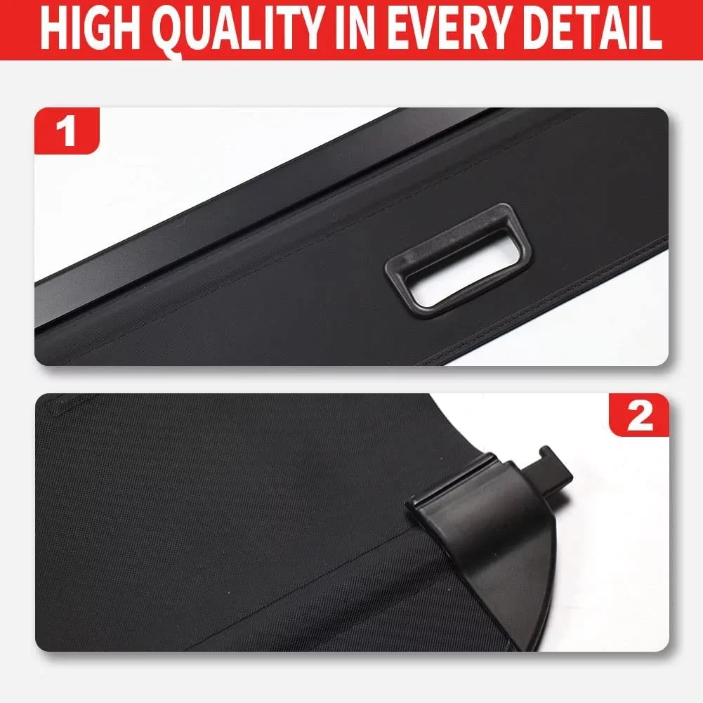 Fit Hyundai Ioniq 5 2022 2023 2024 Cargo Cover For Hyundai Ioniq 5 2022-2024 5-Seat SUV Accessory Retractable Black Rear Trunk Privacy Shade Shield Cover
