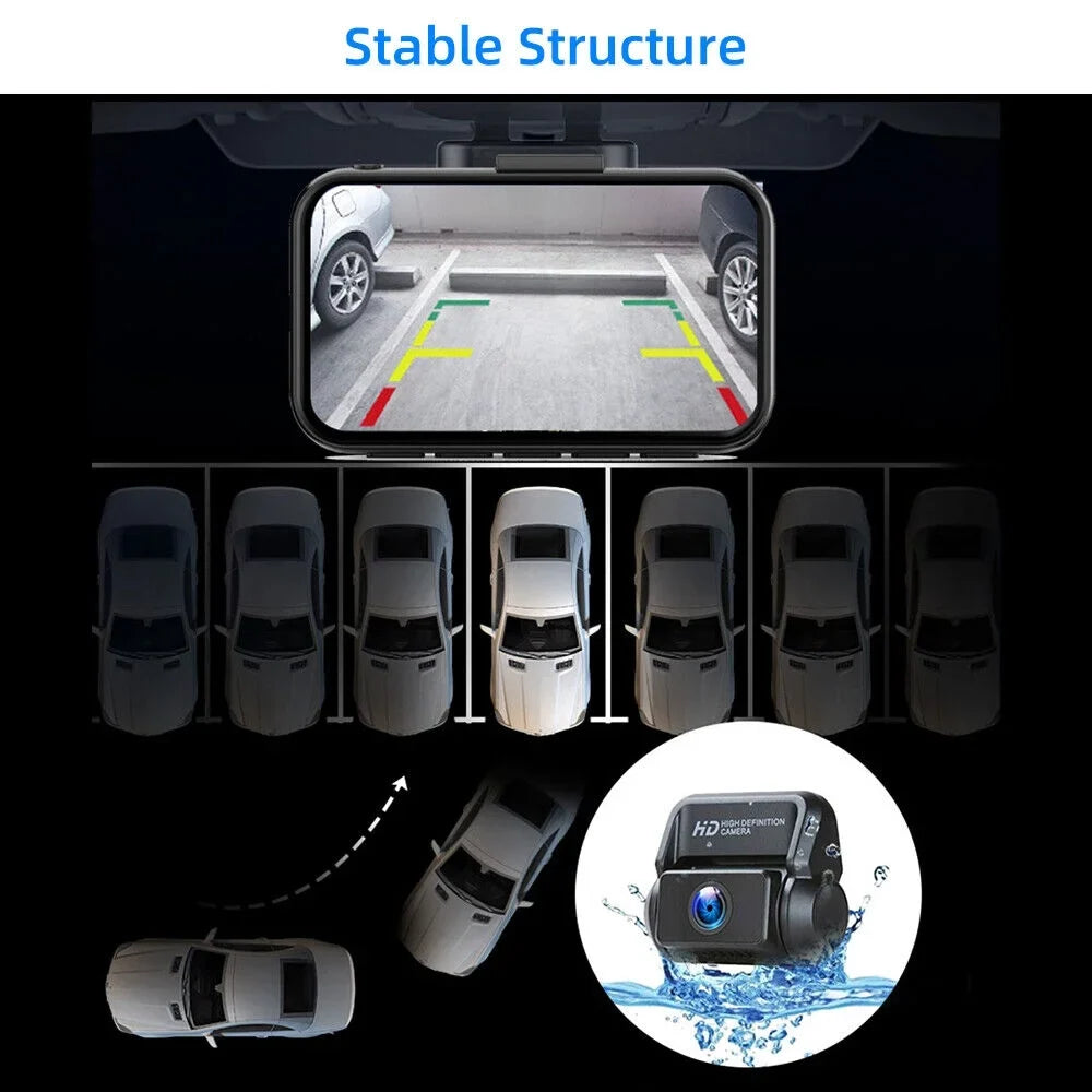ONEMAYSHIP 3 Channel Dual Dash Cam Front Rear 4K/2.5K+1080P 3.16" Full HD Night Vision Wide Angle WDR 24H Parking Mode Support 256GB Max