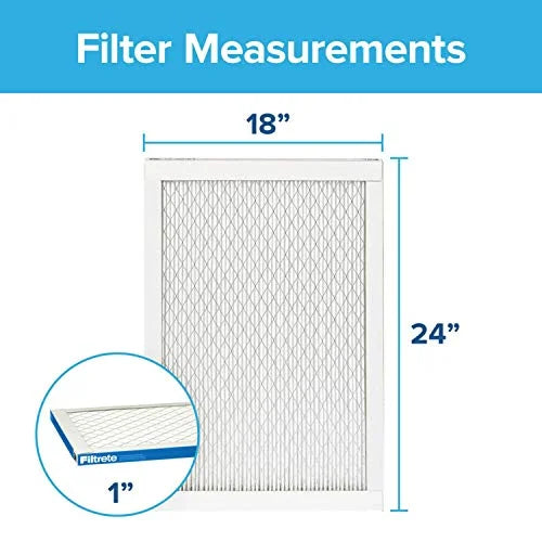 Filtrete Air Filter, MPR 1900, MERV 13, Healthy Living Ultimate Allergen 3-Month Pleated 1-Inch Air Filters, 2 Filters