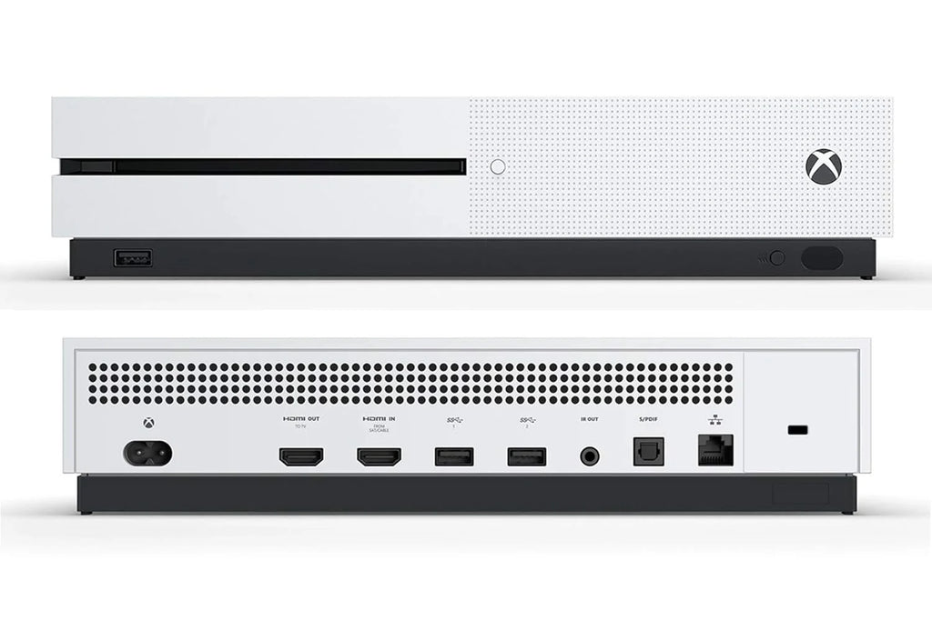 Xbox One X 1TB, 4K Ultra HD White Console Only with Headset BOLT AXTION Bundle Like New