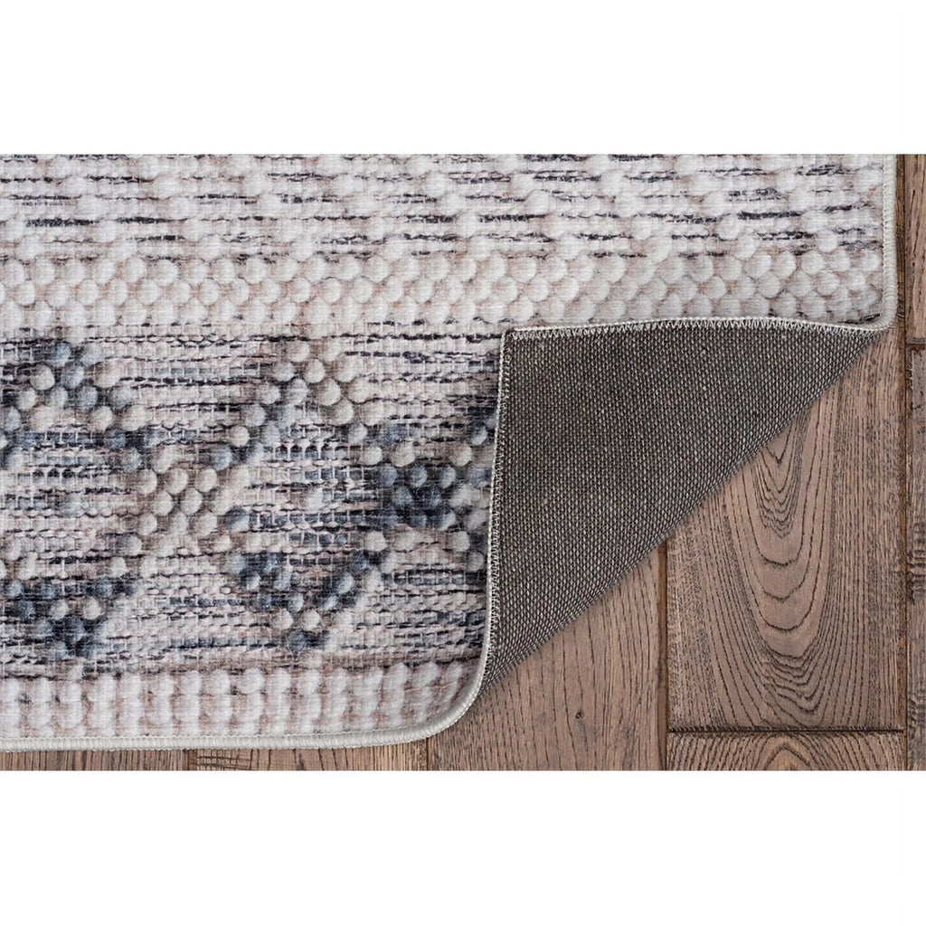Linon Marion Macomb Polyester 5' x 7' Area Rug in Cream