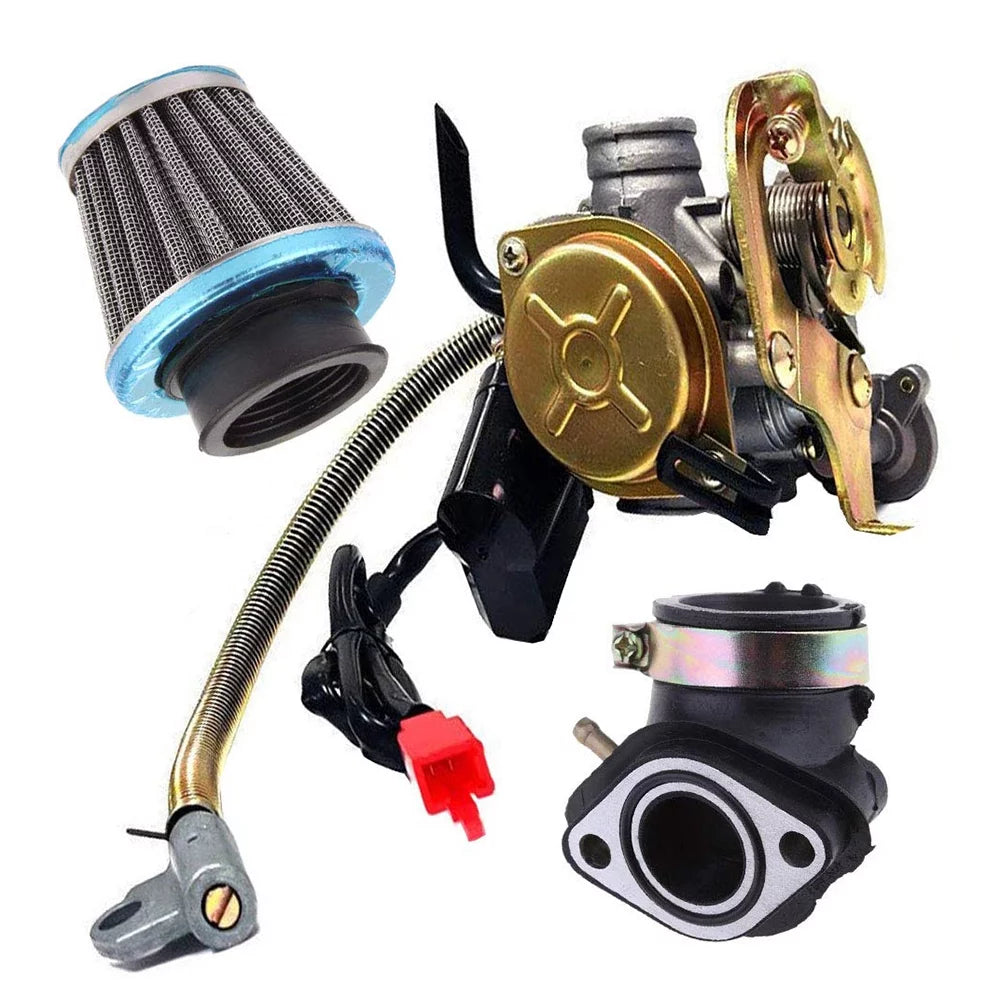 Carburetor Fit for GY6 50CC 49CC 4 Stroke Scooter Taotao Engine 18mm Carb Intake Manifold Air Filter