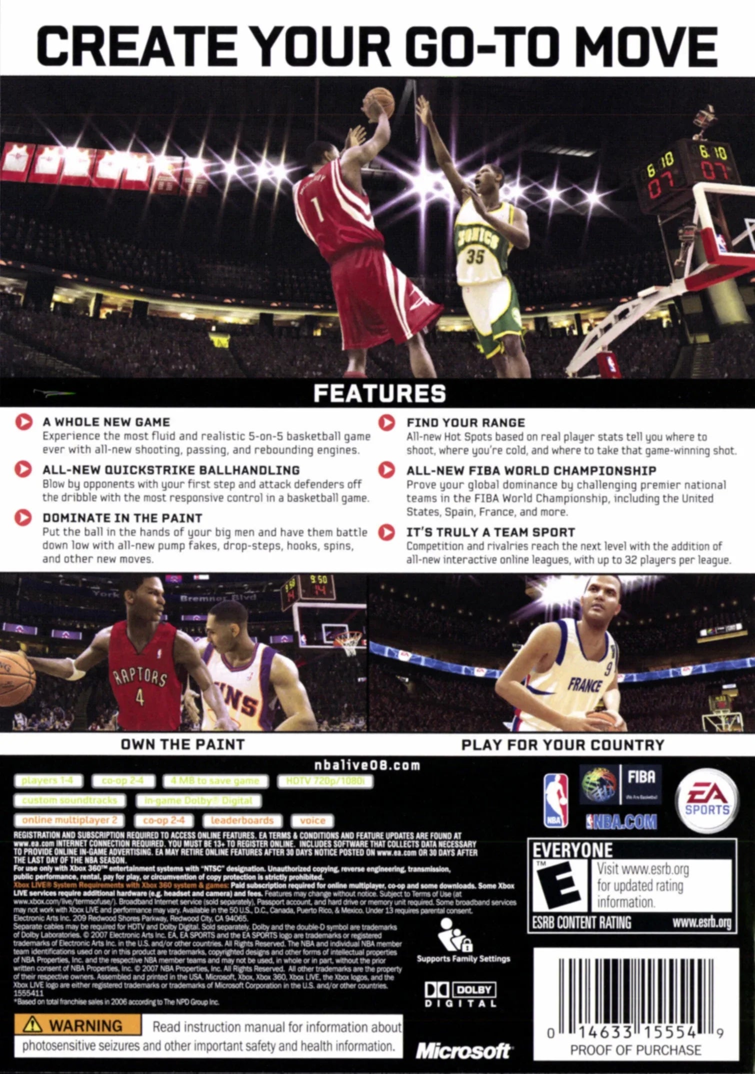 NBA Live 08 - Xbox 360