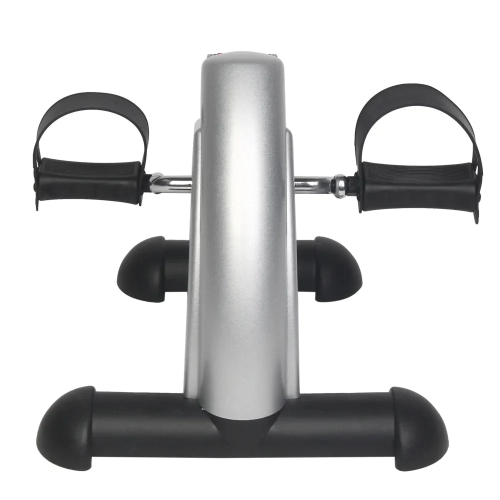 Ktaxon Portable Mini Bike Desk Exercise, Home Office Mini Peddle Bike with LCD Display 220 lb Maximum Weight (Silver)