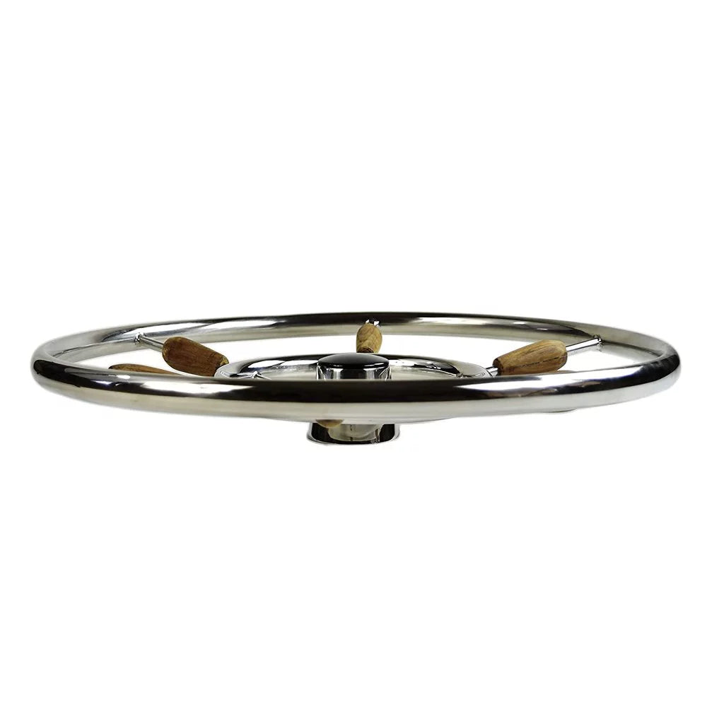 Marine City 304 Stainless Steel Sail-Boat 24 inch Steering Wheel