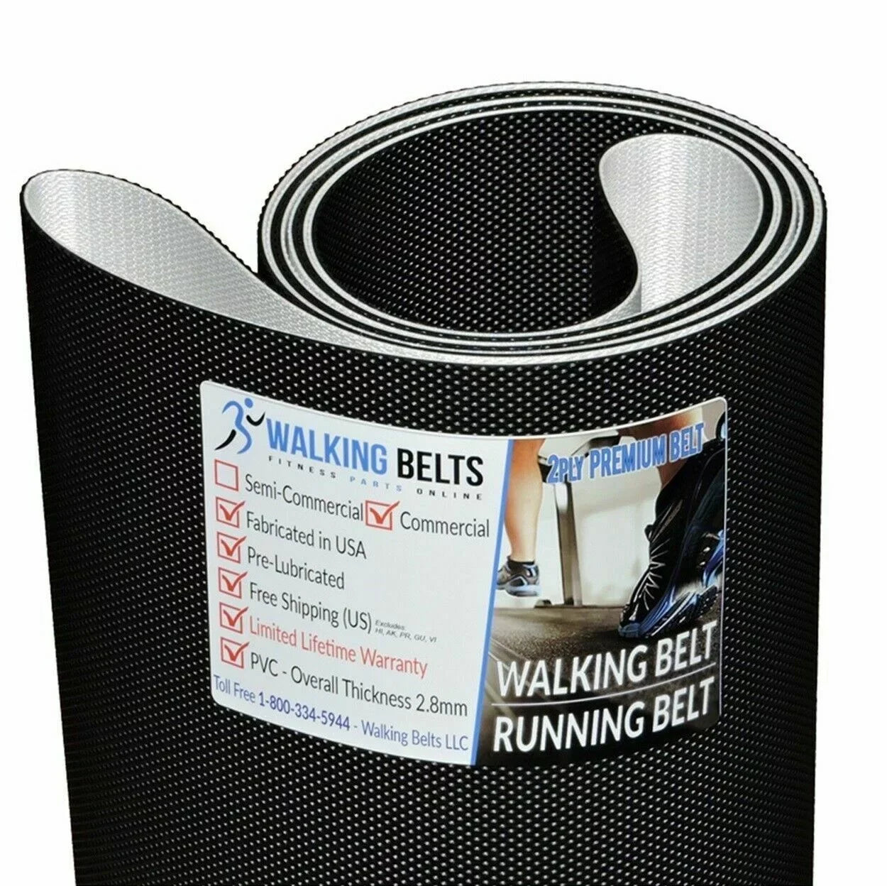 Life Fitness Treadmill Walking Belt 2ply Premium Serial 4500 548366-UP