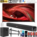 XR85X95J 85 inch X95J 4K Ultra HD Full Array LED Smart TV 2021 Bundle with Deco Gear Home Theater Soundbar with Subwoofer, Wall Mount Accessory Kit, 6FT 4K HDMI 2.0 Cables and More