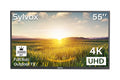 Restored SYLVOX Outdoor TV, 55" Full Sun Outdoor Smart TV, 2000nits 4K UHD High Brightness, IP55 Liquid Outside Television Built-in APP, Support WiFi Bluetooth Pool Series (Refurbished)