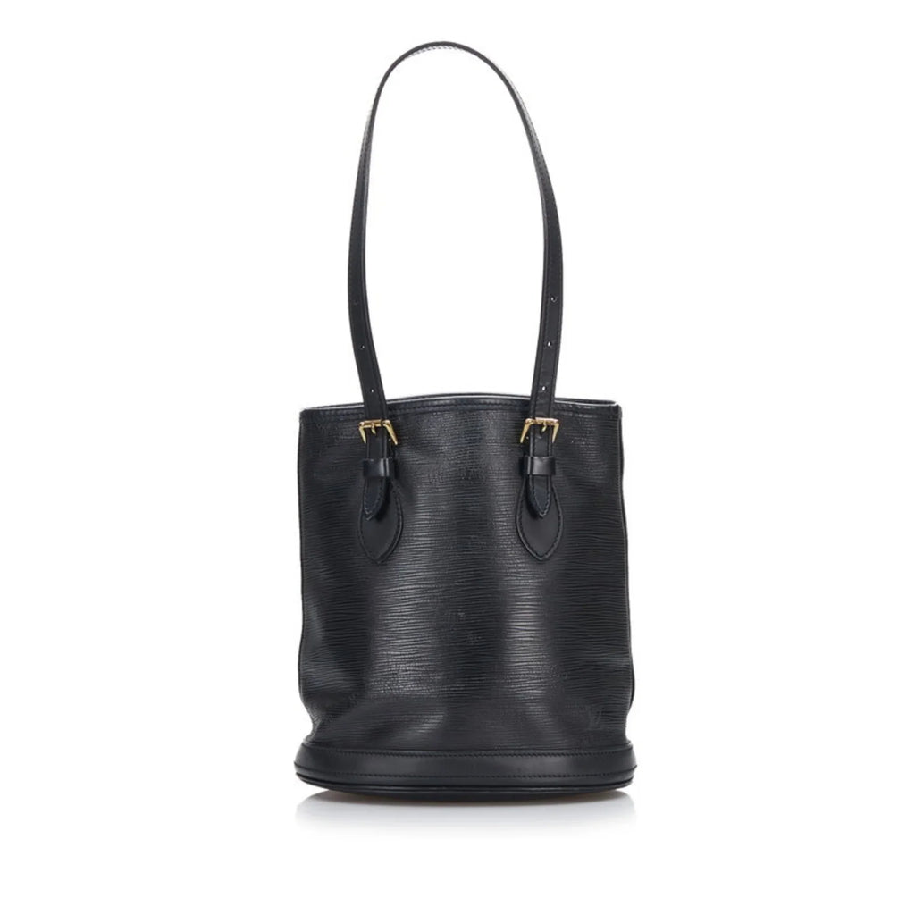 Pre-Owned Louis Vuitton Epi Bucket PM Tote Bag Shoulder M58992 Noir Black Leather Ladies LOUIS VUITTON (Fair)