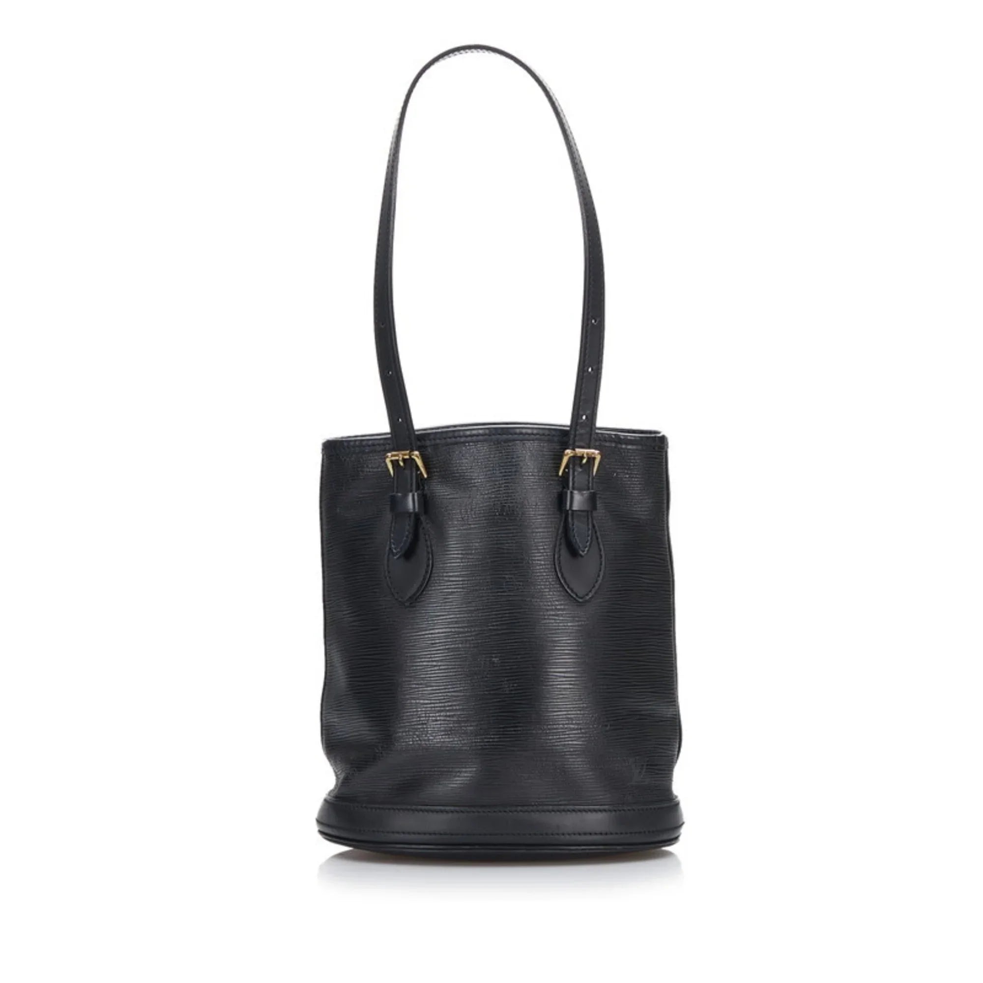 Pre-Owned Louis Vuitton Epi Bucket PM Tote Bag Shoulder M58992 Noir Black Leather Ladies LOUIS VUITTON (Fair)