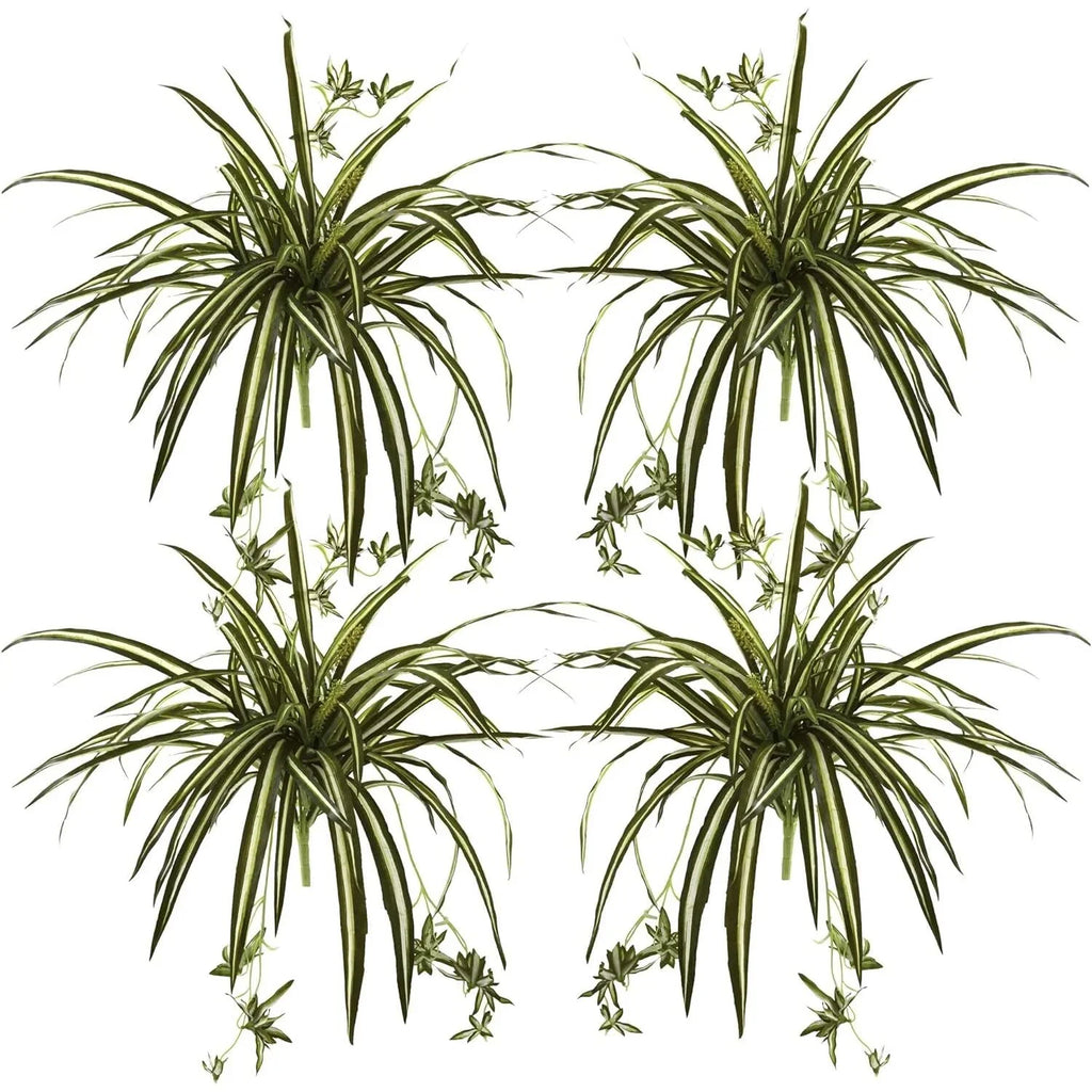 HomeStock 23In. Industrial Impressions Plant Bush (Set Of 4)