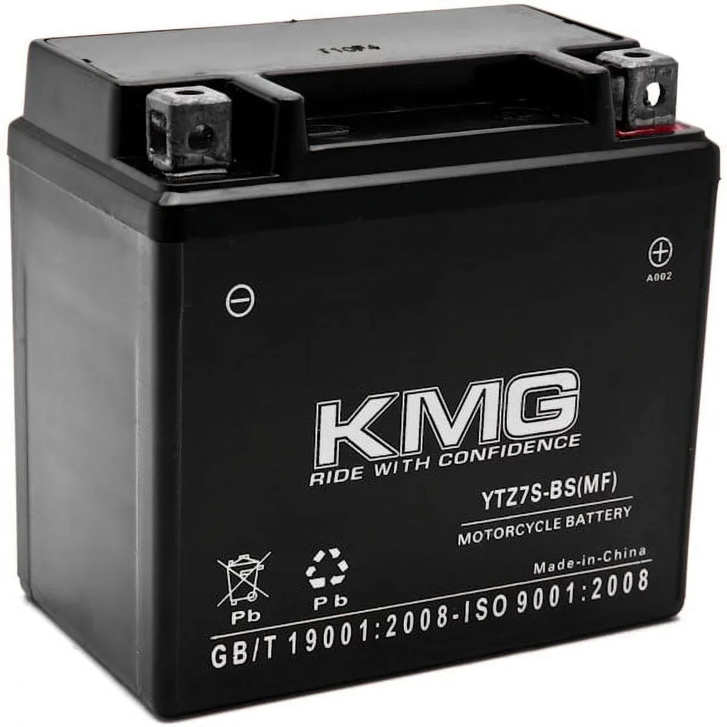 KMG YTZ7S Sealed Maintenance Free 12V Battery High Functionality SMF OEM Replacement Powersport Motorcycle ATV Scooter Snowmobile Fluid