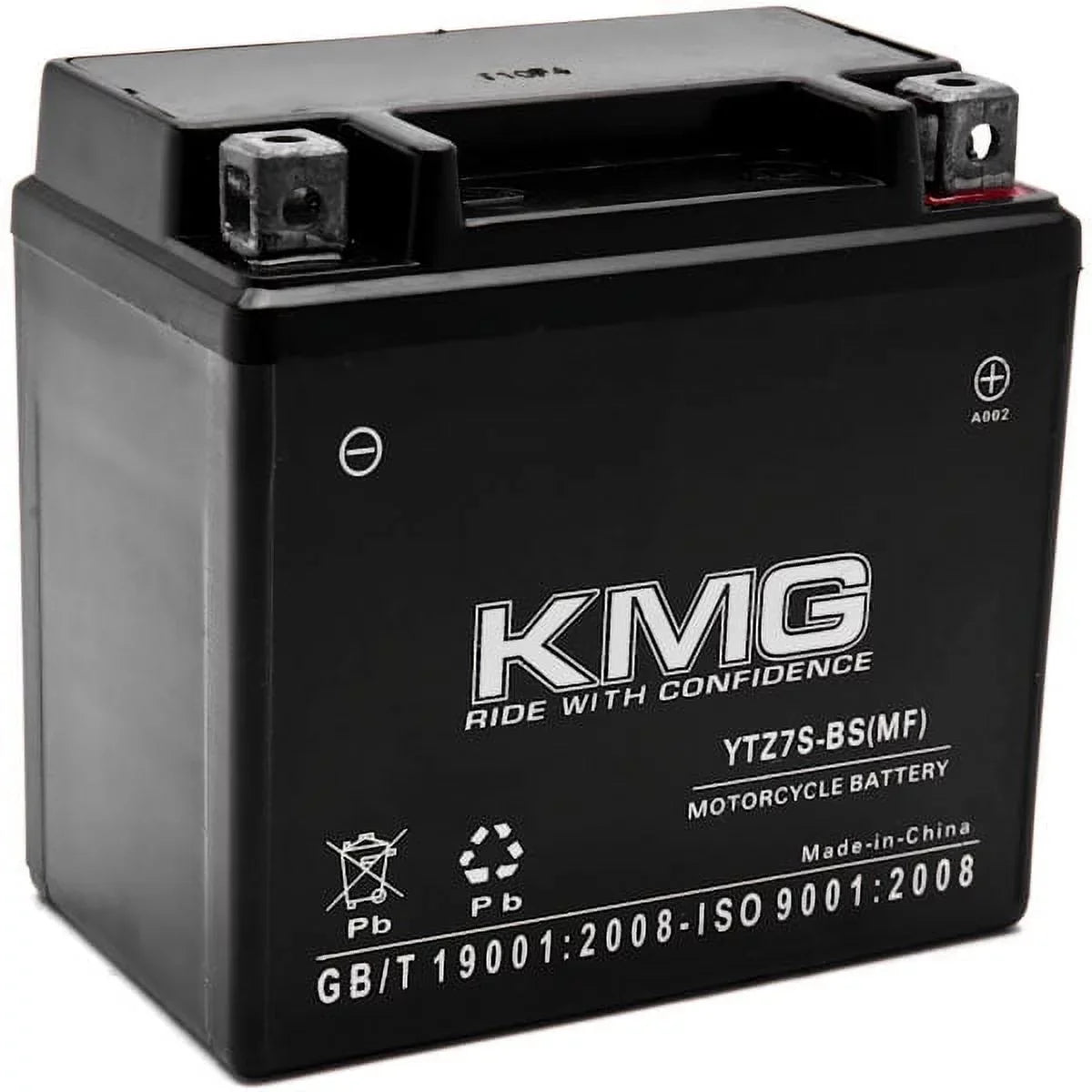 KMG YTZ7S Sealed Maintenance Free 12V Battery High Functionality SMF OEM Replacement Powersport Motorcycle ATV Scooter Snowmobile Fluid