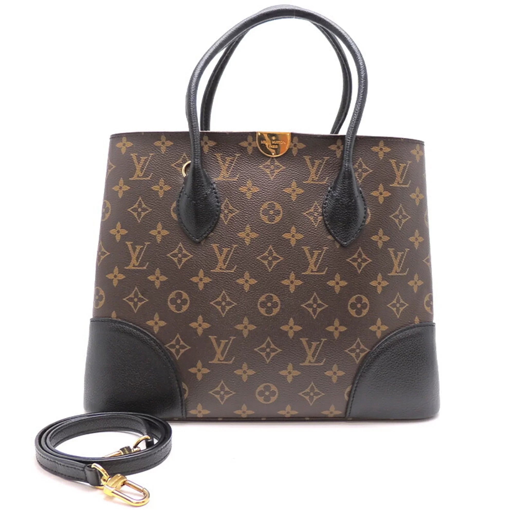 Pre-Owned Louis Vuitton Flandrin Ladies Handbag M41595 Monogram Macassar Brown (Good)