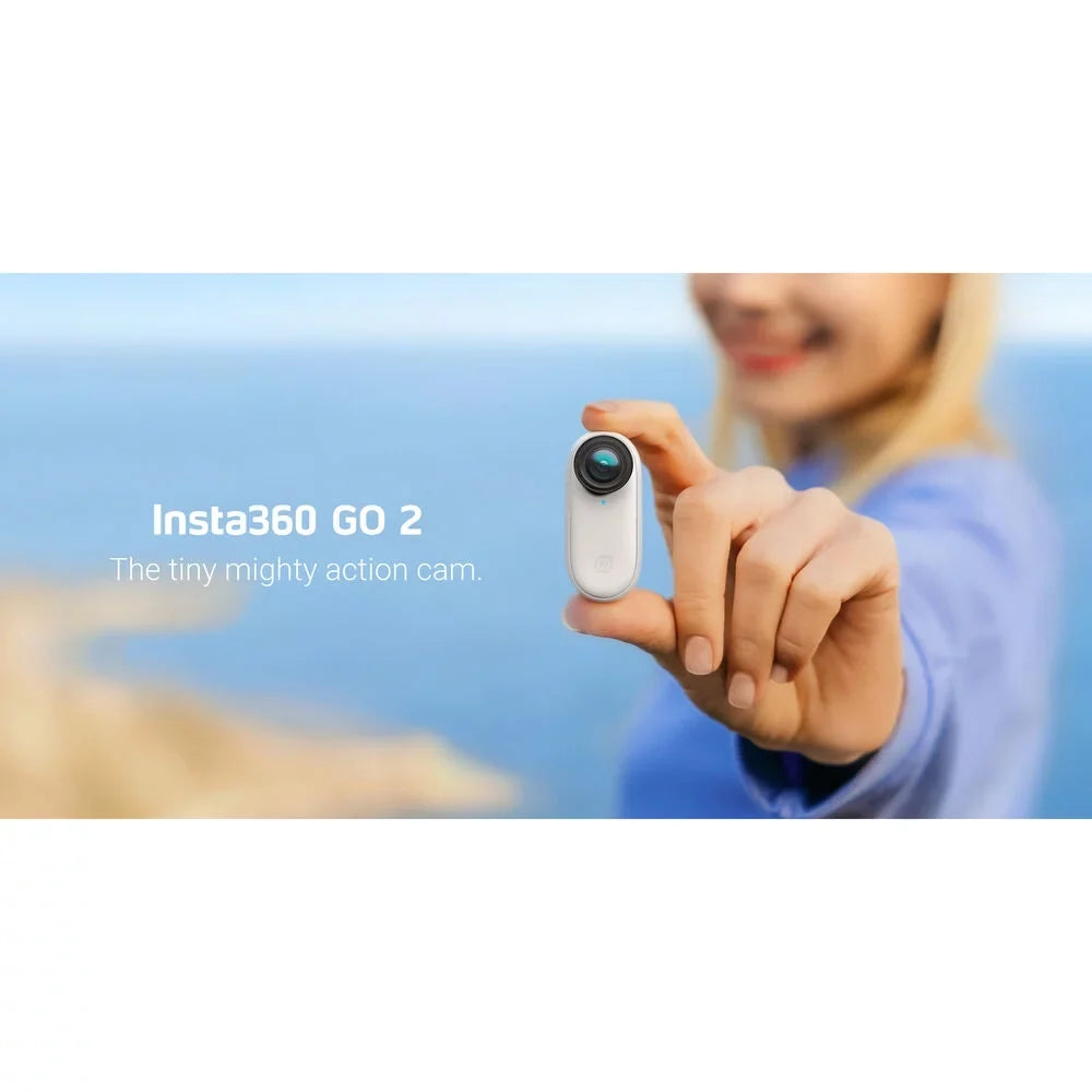 Insta360 GO 2 Digital Camcorder, LCD Monitor High Dynamic Range (HDR), 3K, White